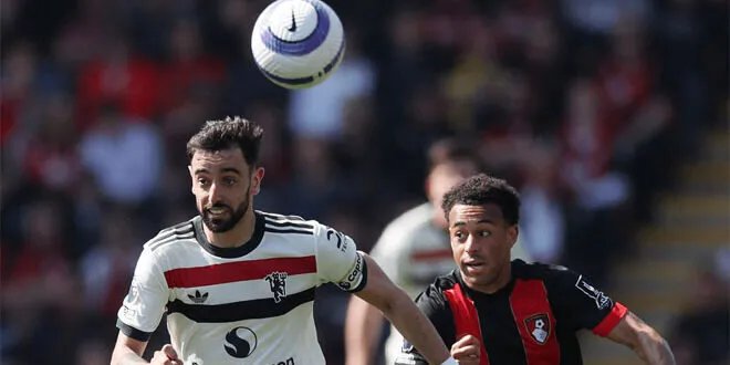 مانشستر يونايتد يتعثر مجدداً ويتعادل بصعوبة مع بورنموث في الدوري الإنجليزي