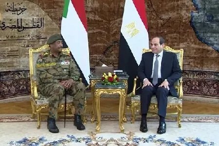 السيسي والبرهان يتفقان على مواجهة الإجراءات الأحادية في حوض النيل ودعم السودان
