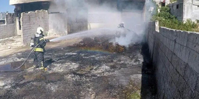 الدفاع المدني يسيطر على 7 حرائق في حلب وإدلب ودمشق