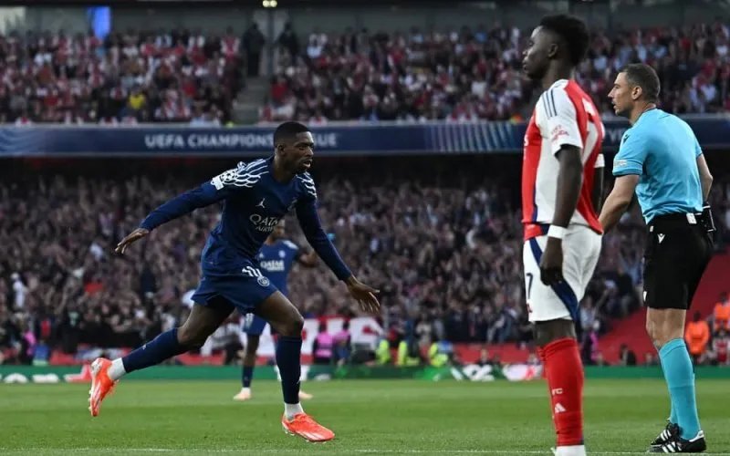 باريس سان جيرمان يخطو بثبات نحو نهائي دوري الأبطال بفوز ثمين على آرسنال في عقر داره