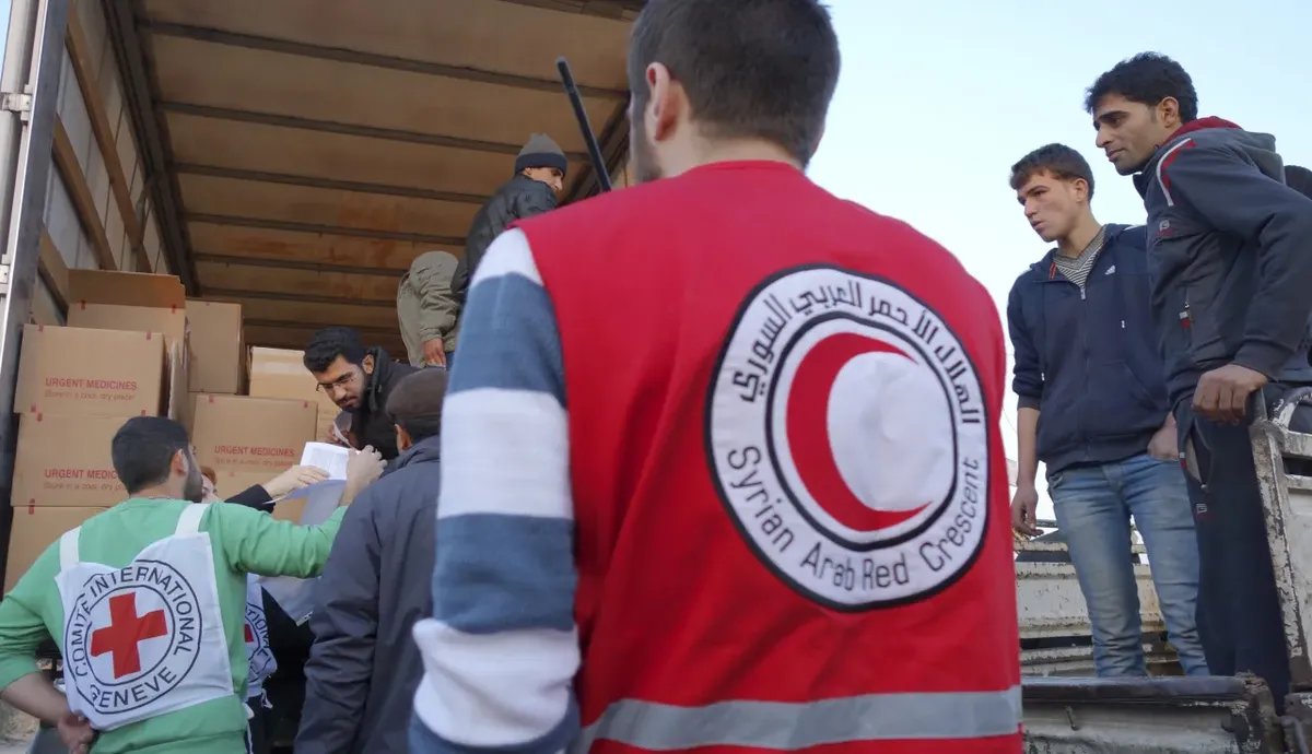 إصابة متطوع من الهلال الأحمر السوري أثناء مهمة إنسانية في ريف دمشق