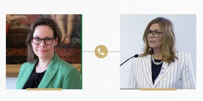 وزيرة الشؤون الاجتماعية تحذر من تداعيات العقوبات على الشعب السوري في اتصال مع وزيرة الخارجية السويدية