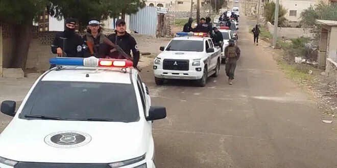 تعزيز الأمن وعودة الأهالي: انتشار قوات الأمن في بلدة الصورة الكبرى بريف السويداء