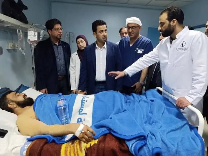 وزير الصحة يتفقد جرحى أحداث جرمانا وصحنايا ويشيد بجهود الكوادر الطبية