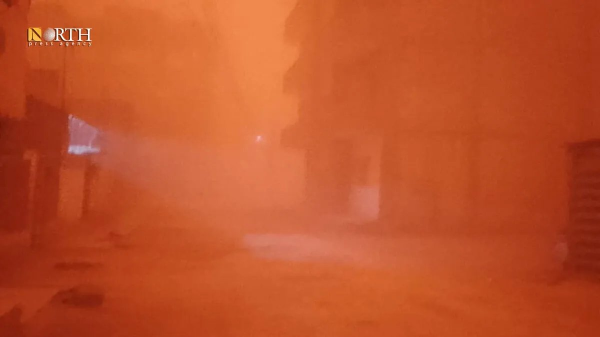 سوريا: عاصفة غبارية كثيفة تخنق الحسكة وتعيق حركة المرور