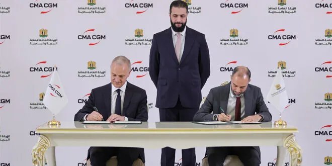 استثمار فرنسي ضخم في مرفأ اللاذقية يحوّله إلى مركز بحري عالمي