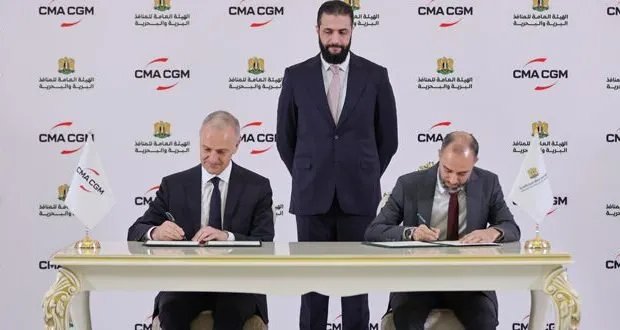 استثمار فرنسي ضخم في مرفأ اللاذقية: اتفاقية بـ230 مليون يورو لتطوير محطة الحاويات